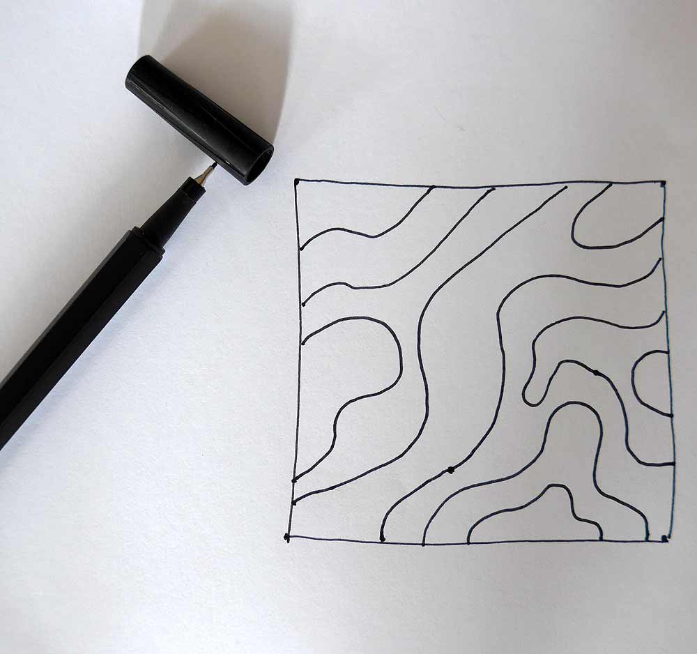 Bild Schritt 3 Zentangle malen