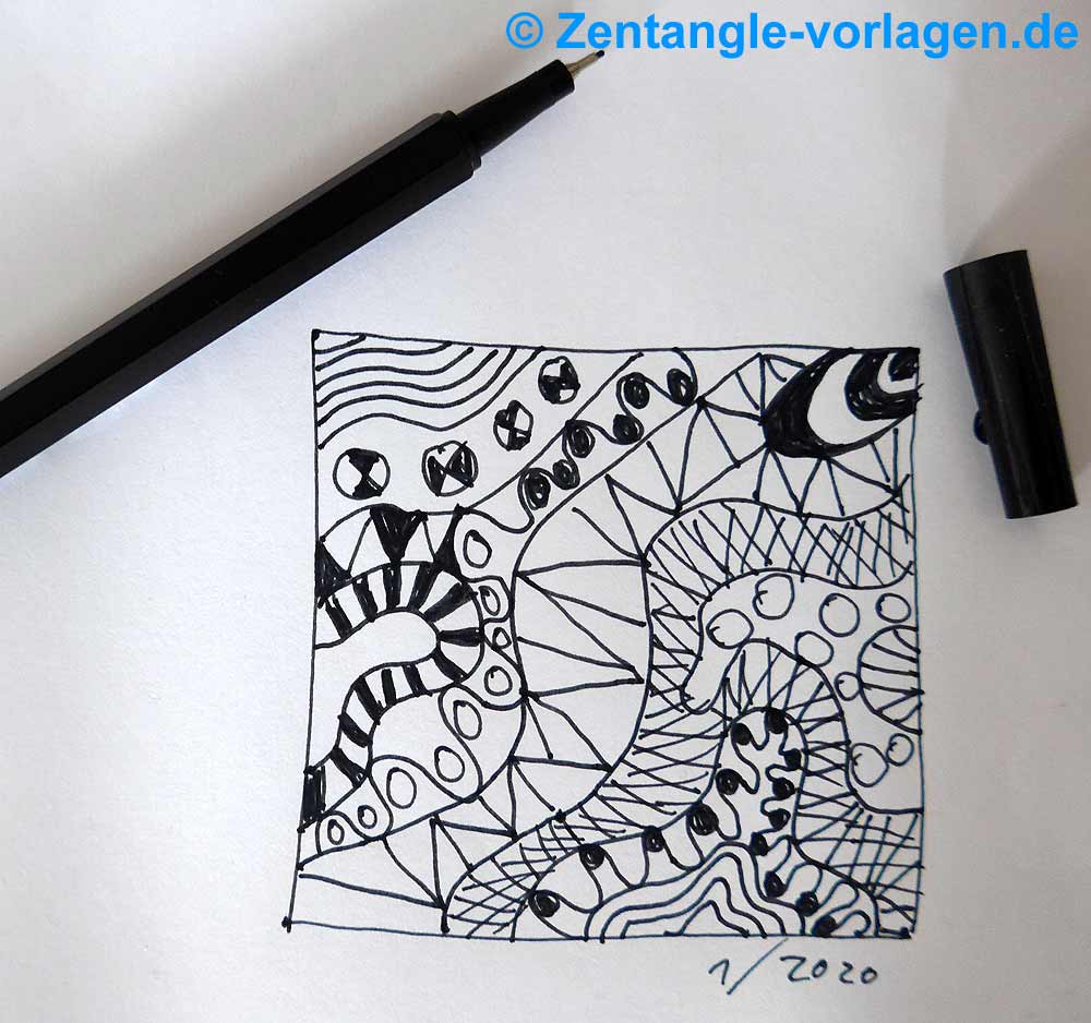 Bild Schritt 5 Zentangle malen